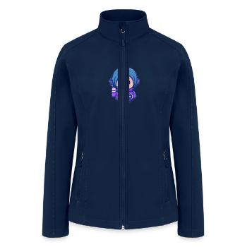 Cherished Moments: Sweet Baby Doll - Women’s Soft Shell Jacket - navy - Front
