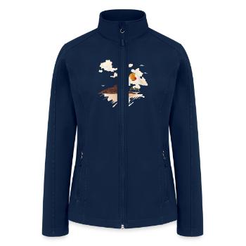 Hill Landscape - Women’s Soft Shell Jacket - navy - Front