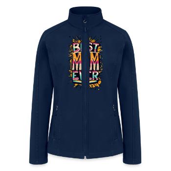 Best Mum Ever - Women’s Soft Shell Jacket - navy - Front