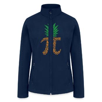 Pi Pinapple Joke Pi Day - Women’s Soft Shell Jacket - navy - Front