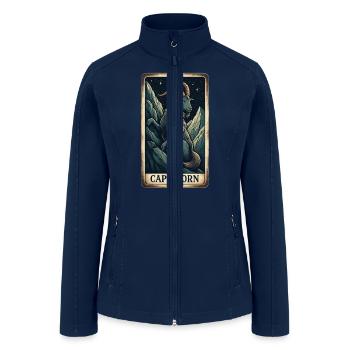 Zodiac Card Capricorn - Women’s Soft Shell Jacket - navy - Front