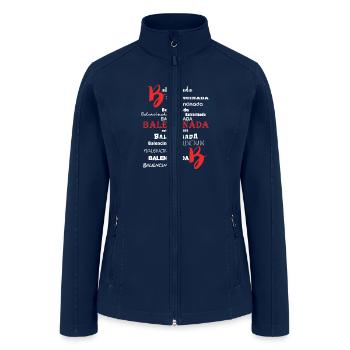 Balencinada Card - Women’s Soft Shell Jacket - navy - Front