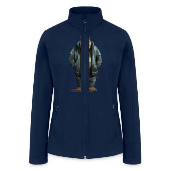 Street Style Hippo| Hippo Lovers - Women’s Soft Shell Jacket - navy - Front