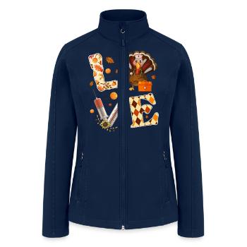 Happy Thanksgiving Turkey Stethoscope Nurselife - Women’s Soft Shell Jacket - navy - Front