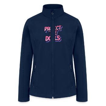 Protect the dolls - Women’s Soft Shell Jacket - navy - Front