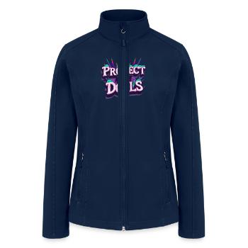 Protect the dolls - Women’s Soft Shell Jacket - navy - Front