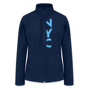 NYC liberty - Women’s Soft Shell Jacket - navy - Front