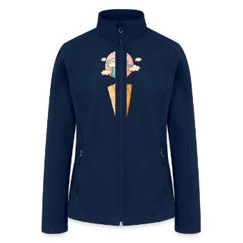 Ice Cream Cone Planet - Women’s Soft Shell Jacket - navy - Front