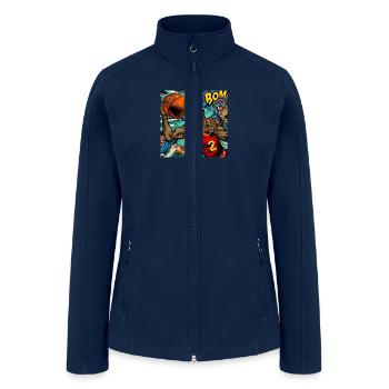 Basketball Definition - Women’s Soft Shell Jacket - navy - Front