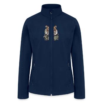 Fierce Savage, Unleash your inner strength - Women’s Soft Shell Jacket - navy - Front