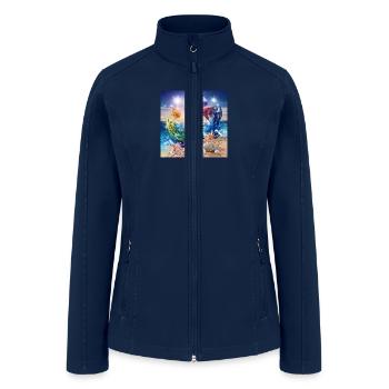sea and fish - Women’s Soft Shell Jacket - navy - Front