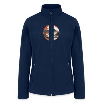 Chinese landscape - Women’s Soft Shell Jacket - navy - Front