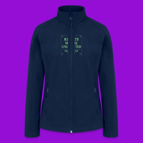 Results May Be Unexpected - Neon Green - Women’s Soft Shell Jacket