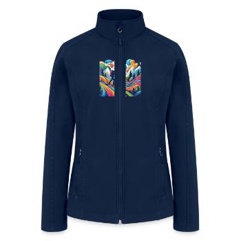 Hiking lover - Women’s Soft Shell Jacket - navy - Front
