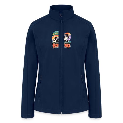 Sassy Cat Pride Pizza Retro Comic - Women’s Soft Shell Jacket
