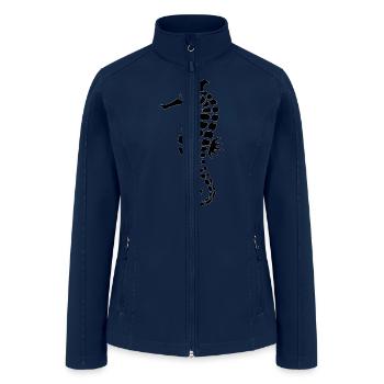 The Horse Sea - Women’s Soft Shell Jacket - navy - Front