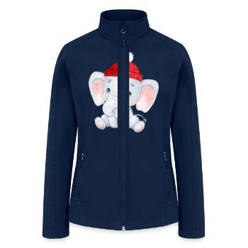 Christmas - Women’s Soft Shell Jacket - navy - Front