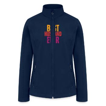 best husband ever - Women’s Soft Shell Jacket - navy - Front