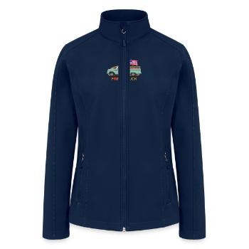 Farm Truck Rustic Americana - Women’s Soft Shell Jacket - navy - Front