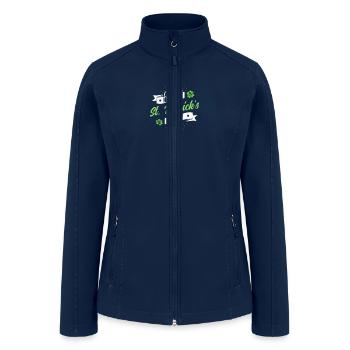 Irish St Patricks Day Ireland - Women’s Soft Shell Jacket - navy - Front