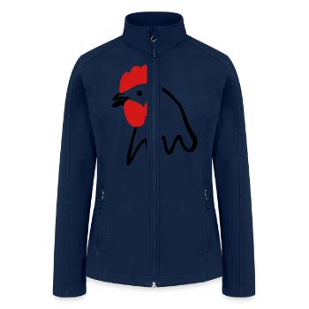 chicken - Women’s Soft Shell Jacket - navy - Front