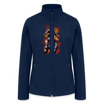 Motocross - Women’s Soft Shell Jacket - navy - Front