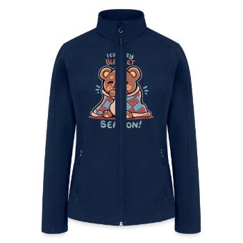 Cozy Blanket Season - Women’s Soft Shell Jacket - navy - Front