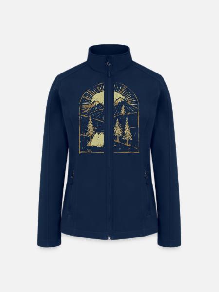 Camping - Women’s Soft Shell Jacket - navy