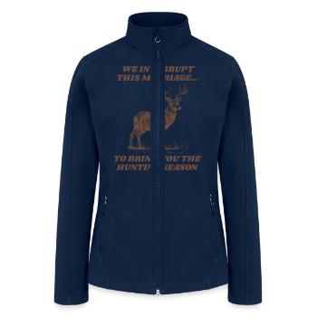 Hunting Season - Women’s Soft Shell Jacket - navy - Front