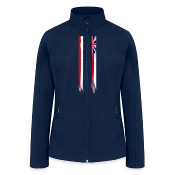 melting_flag - Women’s Soft Shell Jacket - navy - Front