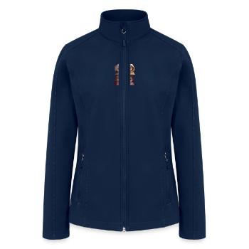 doll back - Women’s Soft Shell Jacket - navy - Front