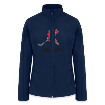 Hockey Boy Just a Boy Who Loves Ice-Hockeys - Women’s Soft Shell Jacket - navy - Front