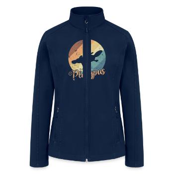 cute Platypus Australia Outback - Women’s Soft Shell Jacket - navy - Front