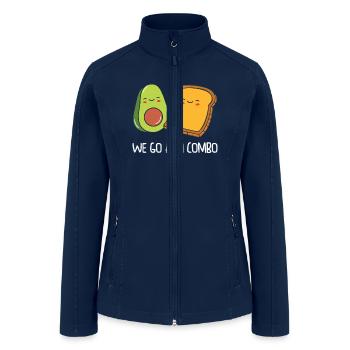 Siblings Avocado Toast Combo Big Sister Brother - Women’s Soft Shell Jacket - navy - Front