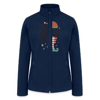 The Christina Elf - Christmas Pajama for Christina - Women’s Soft Shell Jacket - navy - Front