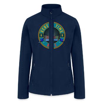 SCREEN TIME BLUE - Women’s Soft Shell Jacket - navy - Front