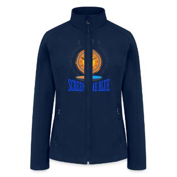 SCREEN TIME BLUE - Women’s Soft Shell Jacket - navy - Front