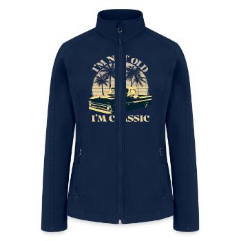 I'm Not Old I'm Classic Vintage Short Bed Trucks - Women’s Soft Shell Jacket - navy - Front