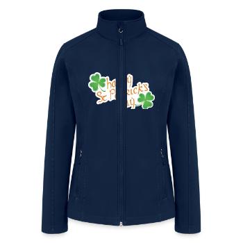 St Patrick s Day Gift - Women’s Soft Shell Jacket - navy - Front