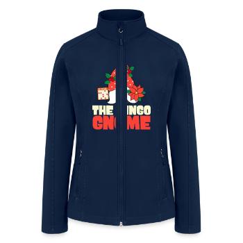 Chistmas Season The Bingo Gnome - Women’s Soft Shell Jacket - navy - Front