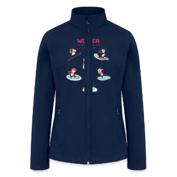 winter is not a season it is a celebration - Women’s Soft Shell Jacket - navy - Front