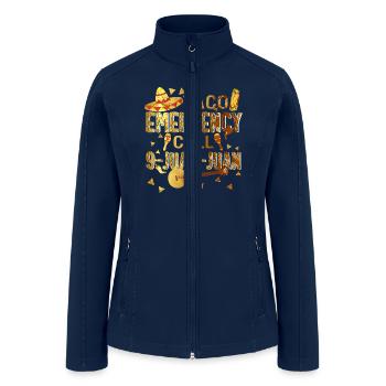 Taco Emergency Call 9 Juan Juan Cinco de Mayo - Women’s Soft Shell Jacket - navy - Front