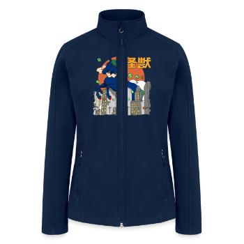Giant Horse Sunset Japanese - Women’s Soft Shell Jacket - navy - Front