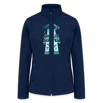 Funny Conservative Republican UFO - Women’s Soft Shell Jacket - navy - Front