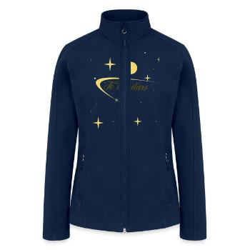 To the stars - Women’s Soft Shell Jacket - navy - Front