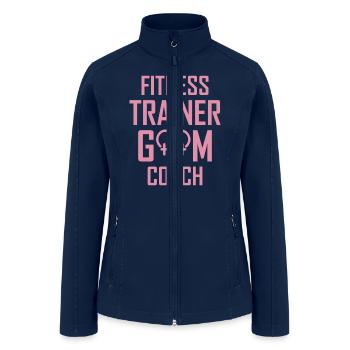 Fitness GYM Workout Funny Exercise Bodybuilding - Women’s Soft Shell Jacket - navy - Front
