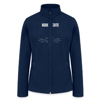 nougly cats,Funny Cat Lover,cute cat,Funny cat,Fut - Women’s Soft Shell Jacket - navy - Front