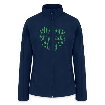HAPPY ST PATRICK S DAY - Women’s Soft Shell Jacket - navy - Front