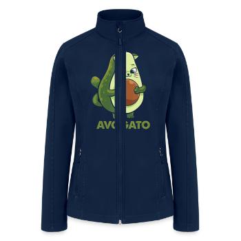 Avogato â Avocado Cat Face for Avogato Cat Lovers - Women’s Soft Shell Jacket - navy - Front
