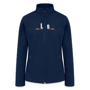 Mexico Flag T Shirt Spanish Birthday Name Luis - Women’s Soft Shell Jacket - navy - Front